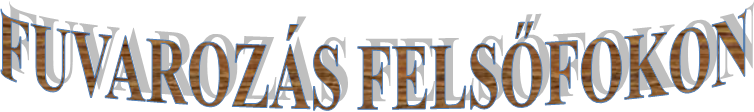 FUVAROZÁS FELSŐFOKON